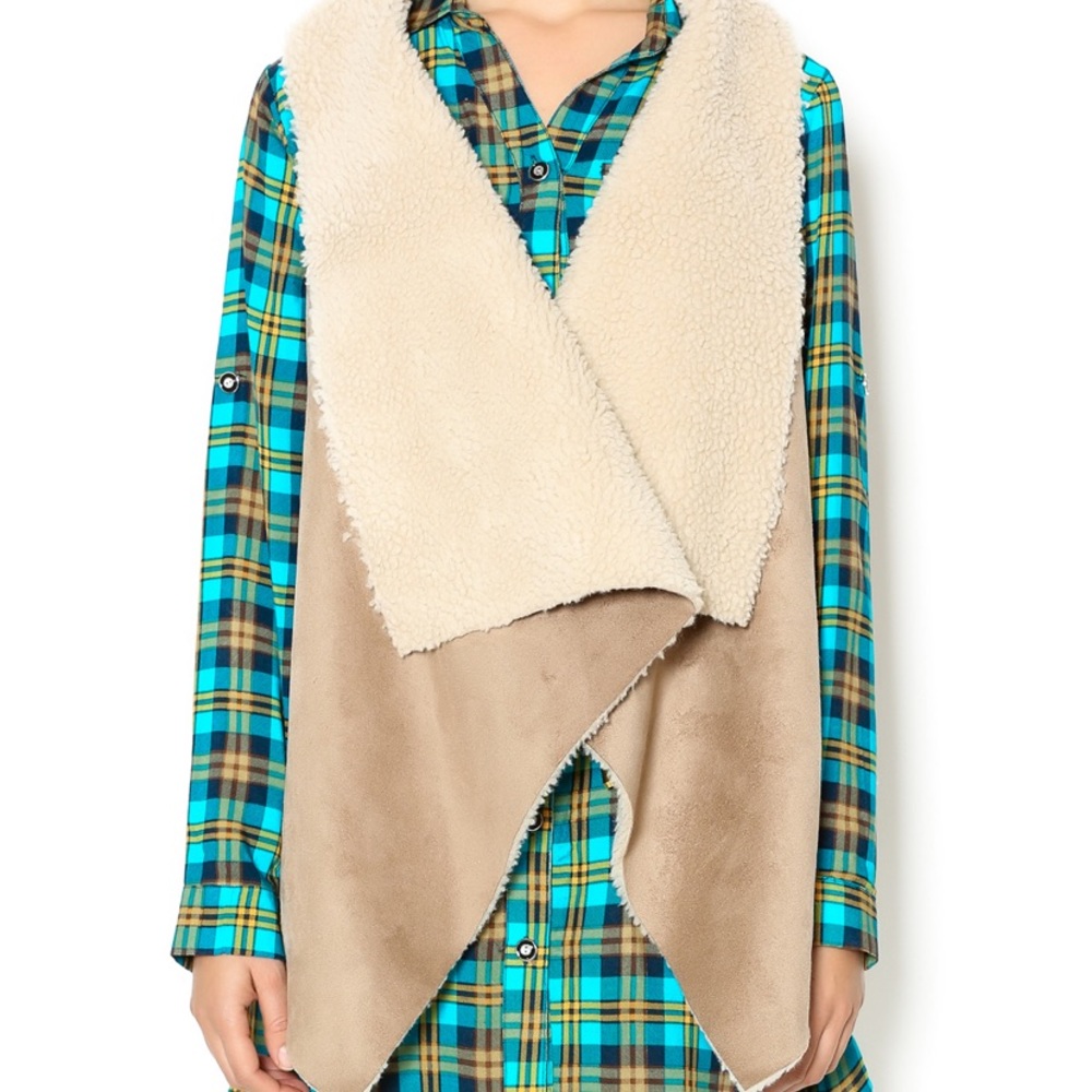 Elan Shearling & Suede Vest